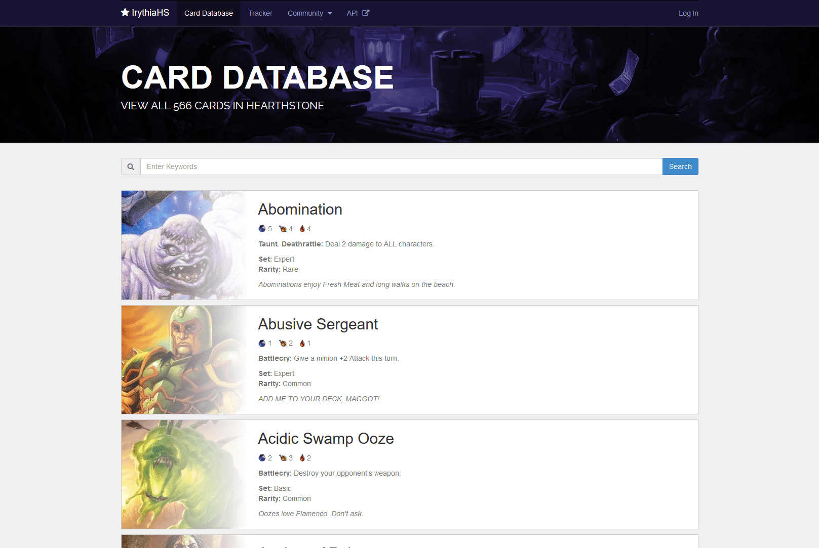 Card Database